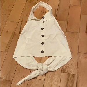 Forever 21 white XS crop top